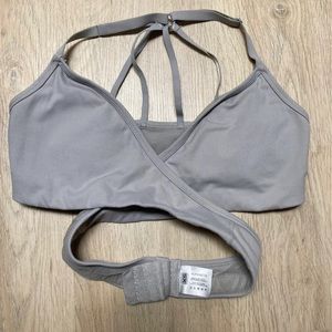 Alphalete grey xs wrap bra